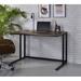 Inbox Zero Freida Writing Desk w/ Built-in Usb Port Wood/Metal in Black | 30 H x 47 W x 24 D in | Wayfair 5A2E9B8828D24748BFCA64A8AEF30B2F