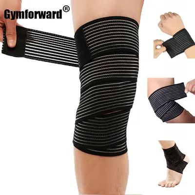 Bande élastique de compression pour genouillère bandes de sport élastiques bandage de coude rond