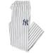 Men's Concepts Sport White/Navy New York Yankees Big & Tall Pinstripe Sleep Pants