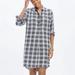 Madewell Dresses | Madewell Latitude Shirtdress Kemp Plaid Flannel | Color: Black/Gray | Size: Xxs