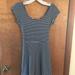 American Eagle Outfitters Dresses | American Eagle Striped Dress Small (Open Back) | Color: Blue/White | Size: S