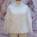 Anthropologie Tops | Anthro Yoana Baraschi Sheer Lace Peasant Top Sz S | Color: Cream | Size: S