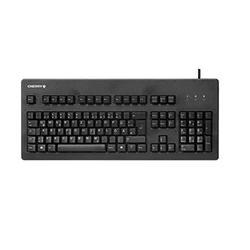CHERRY G80-3000, Deutsches Layout, QWERTZ Tastatur, kabelgebundene Tastatur, mechanische Tastatur, CHERRY MX BLUE Switches, Schwarz