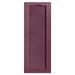 Alpha Shutters Cathedral Top Full-style Open Louver Shutters Pair Vinyl | 59 H x 18 W x 0.125 D in | Wayfair L218059090