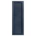 Alpha Shutters Cathedral Top Full-style Open Louver Shutters Pair Vinyl in Gray | 53 H x 16 W x 0.125 D in | Wayfair L216053049