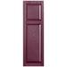 Alpha Shutters Custom Cottage-style Raised Panel Vinyl Shutters Pair in Red/Pink/Indigo | 64 H x 187.5 W x 0.125 D in | Wayfair R218064090