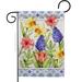 Breeze Decor Spring Floral Garden Flag 13 X18.5 Inches Double-Sided Decorative House Decoration Yard Banner in Brown/Gray | 18.5 H x 13 W in | Wayfair