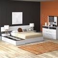 Wade Logan® Cuyuna Solid Wood Bedroom Set Wood in Black/Brown/White | California King | Wayfair B8B91F24BC4D488AB378C742ADCB785E