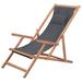 Freeport Park® Beach Sling Patio Chair Folding Deck Chair Fabric & Wooden Frame Solid Wood in Red/Gray/Blue | 37.4 H x 23.6 W x 114 D in | Wayfair