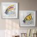 Dovecove Fly Hook III - 2 Piece Painting Print Set Paper, Solid Wood in Blue/Gray/Yellow | 26.5 H x 53 W x 1.5 D in | Wayfair