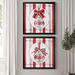 The Holiday Aisle® Candy Cane Christmas I - 2 Piece Painting Print Set Canvas, Solid Wood in Green/Red/White | 30.5 H x 61 W x 1.5 D in | Wayfair