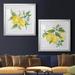 August Grove® Lemon Squeeze I - 2 Piece Painting Print Set Paper, Solid Wood in Green/Yellow | 34.5 H x 69 W x 1.5 D in | Wayfair