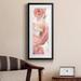 House of Hampton® Blooming Coral II - Picture Frame Painting Print on Paper in Green/Pink | 29 H x 13 W x 1.5 D in | Wayfair