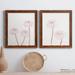 Red Barrel Studio® PEONY BLOOMS II - 2 Piece Picture Frame Print Set on Canvas Canvas, Solid Wood in White | 24 H x 36 W x 1.5 D in | Wayfair