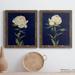 Lark Manor™ PRETTY AS A PEONY I - 2 Piece Picture Frame Print Set on Canvas in Blue/Green/White | 17 H x 20 W in | Wayfair