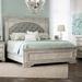 Hetton Tufted Standard Bed Wood & /Upholstered/Polyester in White Laurel Foundry Modern Farmhouse® | 72 H x 83.5 W x 90 D in | Wayfair