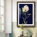 House of Hampton® Pretty as a Peony - Picture Frame Print on Paper in Black/Indigo/Pink | 44 H x 31 W x 5 D in | Wayfair