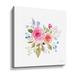 Winston Porter Lush Roses VI - Painting Print on Canvas Canvas, Glass in Green/Pink/White | 14 H x 14 W x 2 D in | Wayfair