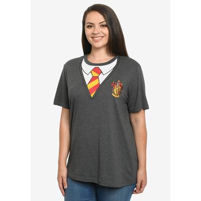 Plus Size Women's Women's Harry Potter T-Shirt Costume Tee Hogwarts Gryffindor by Harry Potter in Gray (Size 3X)