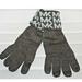 Michael Kors Accessories | Michael Kors Mk Logo Knit Gloves Gray Charcoal Silver Nwt | Color: Gray/Silver | Size: Os