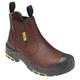 JCB - Men's Dealer T Chelsea Boot - Classic Chelsea Style - Durable & Stylish - for Casual or Workwear - Brown - Size 11 UK, 45 EU