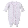 Kissy Kissy Baby-Girls Infant Pups in A Row Footie - white - 6-9 Months