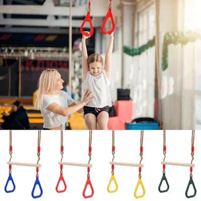 Jouets de balançoire de fitness pour enfants et adultes aire de jeux anneaux de gymnastique