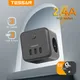 TESSAN-Multiprise EU KR avec interrupteur marche/arrêt 3 prises secteur 3 ports de charge USB 5V