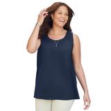 Plus Size Women's The Timeless Tank by Catherines in Navy (Size 2X)