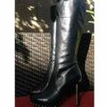 Michael Kors Shoes | Michael Michael Kors Black Leather Studded Boots | Color: Black | Size: 9