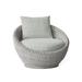 Bernhardt Exteriors Swivel Patio Chair w/ Cushions in Gray | 32 H x 40 W x 41 D in | Wayfair O1402S_6023-010