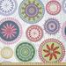 East Urban Home Ambesonne Mandala Fabric By The Yard, Ornamental Different Floral Motifs In Circular Designs Oriental Abstract, Square | Wayfair