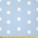 East Urban Home Ambesonne Aqua Fabric By The Yard, Watercolor Style White Spots On Blue Backdrop Retro Style Polka Dots Baby Pattern, Square | Wayfair