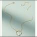 Anthropologie Jewelry | Anthropologie Annessia Infinity Necklace | Color: Gold/White | Size: 18”