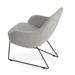 sohoConcept Gazel 26" W Fabric Seat Reception Chair w/ Metal Frame Metal in Gray | 33 H x 26 W x 28.5 D in | Wayfair GAZ-WIL-BLK-006