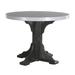 Ebern Designs Tillo Round 42" Outdoor Table Plastic in Gray/Black | 30.25 H x 48.25 W x 48.25 D in | Wayfair D6B6C23C57AA415395279EDA8DB517CC