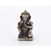 Bungalow Rose Small Ganesh Figurine. Hand Crafted On Brass w/ Gold Patina & 1 Inch Tall Metal in Gray | 1 H x 0.5 W x 0.5 D in | Wayfair