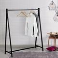 Rebrilliant 55-Inch Freestanding Garment Rack Display Stand Metal in Black | 55.1 H x 47.2 W x 17.7 D in | Wayfair F5AD77476F0B4D16821079695E99383E