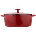 Cuisinart Chef’s Classic Enamel on Steel Round Dutch Oven w/ Lid Enameled Cast Iron/Cast Iron/Ceramic in Red | 6.57 H x 11.42 W in | Wayfair