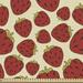 East Urban Home Ambesonne Strawberry Fabric By The Yard, Summer Fruits Tasty Delicious Art Composition Warm Toned Print | 36 W in | Wayfair