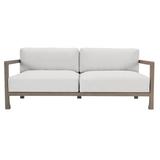 Bernhardt Tanah 80" Wide Outdoor Teak Patio Sofa w/ Cushions Wood/Natural Hardwoods/Olefin Fabric Included/Sunbrella® Fabric Included | Wayfair