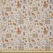 East Urban Home Ambesonne Octopus Fabric By The Yard, Ocean Adventure Themed Pattern w/ Various Elements In Cartoon Style Composition | Wayfair