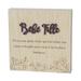 Trinx Bebe Fille Block Sign in Brown/Gray | 6 H x 6 W x 0.5 D in | Wayfair FB1FE279B2194E70A5E6B111C1CAA00C