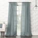 Gracie Oaks Jaklyn Crushed Texture Semi-Sheer Rod Pocket Curtain Panel Polyester in Green/Blue | 84 H in | Wayfair 3C266434CA5D43E6B201F9F986633114