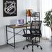 Imperial International Boston Bruins Desk Wood/Metal in Black/Brown/Gray | 29.14 H x 47.25 W x 23.75 D in | Wayfair IMP 495-4001