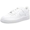 Nike AIR Force 1 LE (GS) Basketball Shoe, White/White, 5 UK