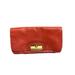 Coach Bags | Coach Coral Pink Gold Flap Clutch | Color: Gold/Pink | Size: Os