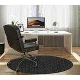 KAVKA DESIGNS Ridge Straight Round Chair Mat in Brown | 60 W x 60 D in | Wayfair MWOMT-17299-5X5-KAV1392