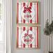 The Holiday Aisle® Candy Cane Christmas I - 2 Piece Painting Print Set, Solid Wood in Green/Red/White | 30.5 H x 61 W x 1.5 D in | Wayfair