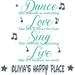 Zoomie Kids Love Sing Live Positive Quote Quotes Customized Wall Decal - Custom Personalized Name | 10 H x 8 W in | Wayfair